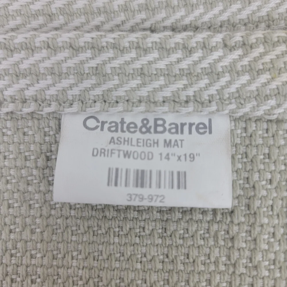 R crate & barrel cotton placement mats